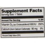 21st Century 25mcg (1000 IU) 100 Tablets - Image 3